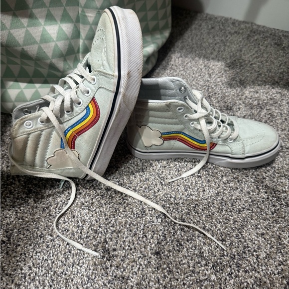 Vans Other - Vans White and Red Sneakers Classic Design